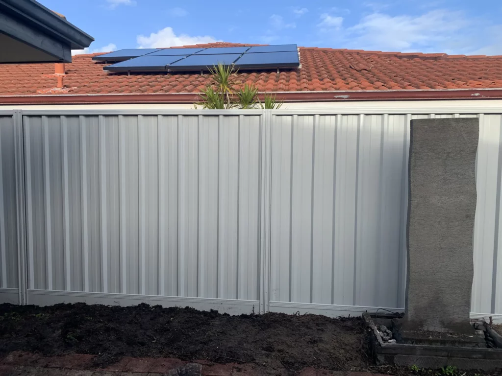 Completed fencing project